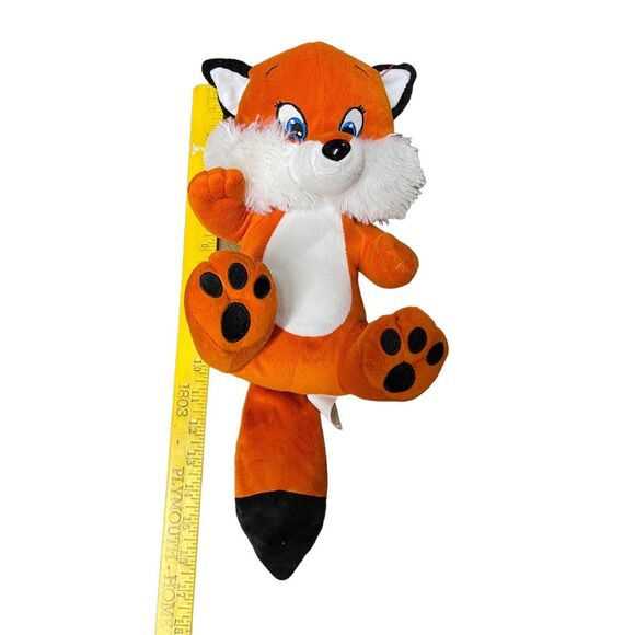 Six Flags Orange Exclusive Blue Eye Fox Stuffed Animal One Size - Picture 5 of 9